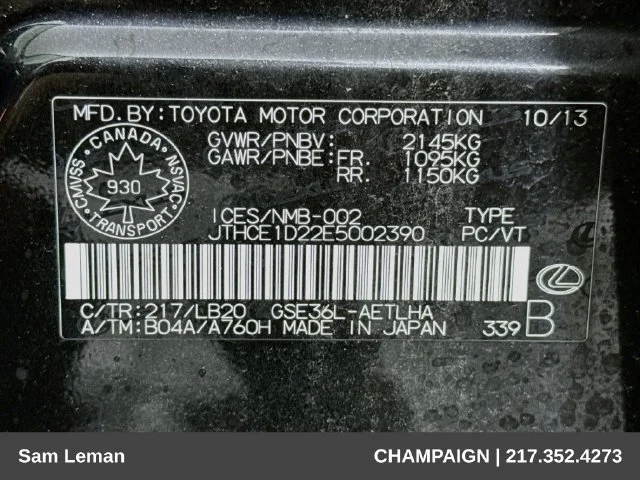 Used 2014 Black Lexus 350 image 32