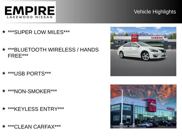 Used 2014 Nissan Altima SV with VIN 1N4AL3AP7EN245564 for sale in Lakewood, CO
