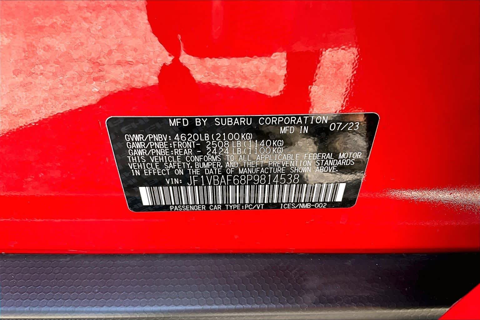 Used 2023 Ignition Red Subaru Premium image 34