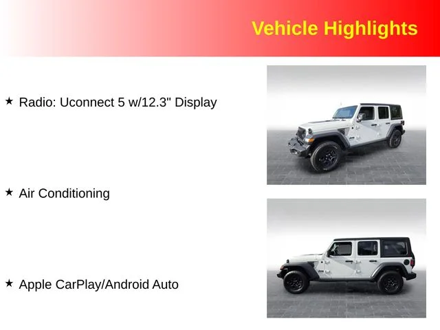Used 2024 White Jeep Sport image 3