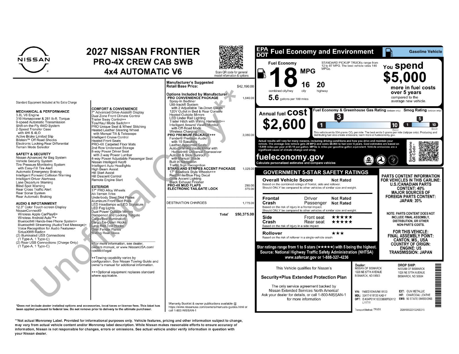 New 2027 Gray Nissan PRO-4X image 13