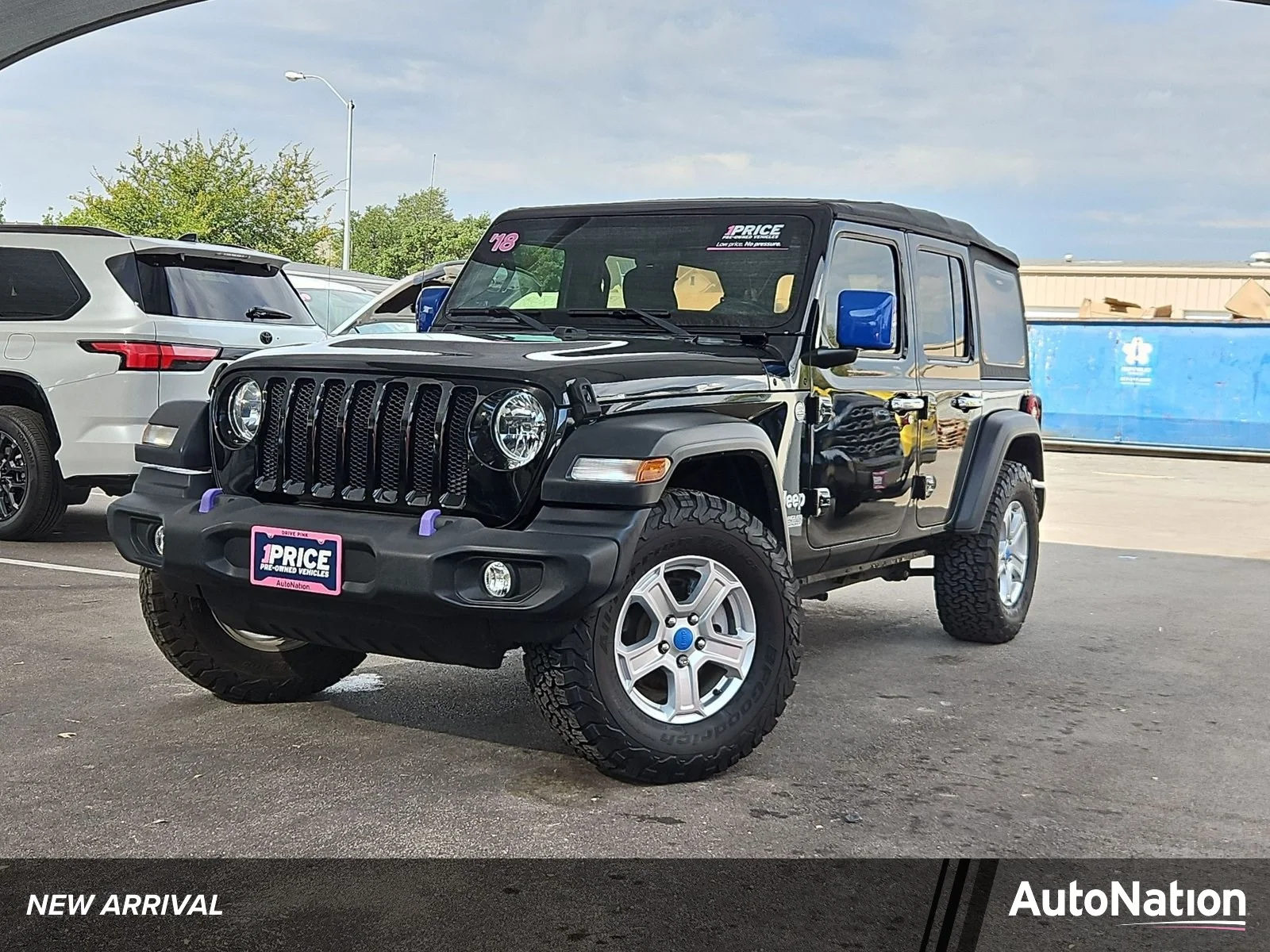 Used 2018 Black Clearcoat Jeep Sport S image 1