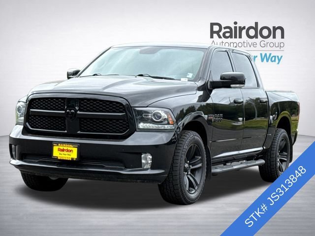 Used 2018 Brilliant Black Crystal Pearlcoat Ram Night image 3