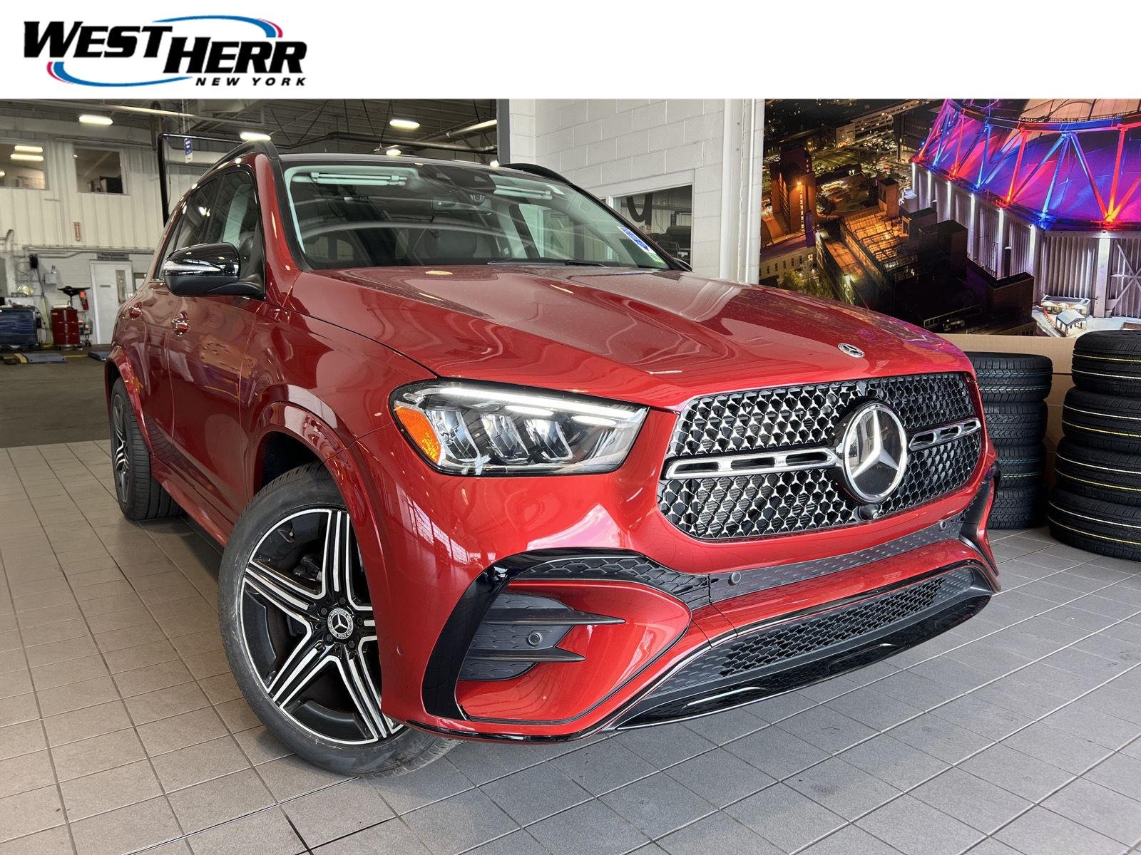 Used 2024 MANUFAKTUR Cardinal Red Metallic Mercedes-Benz GLE 350 image 1