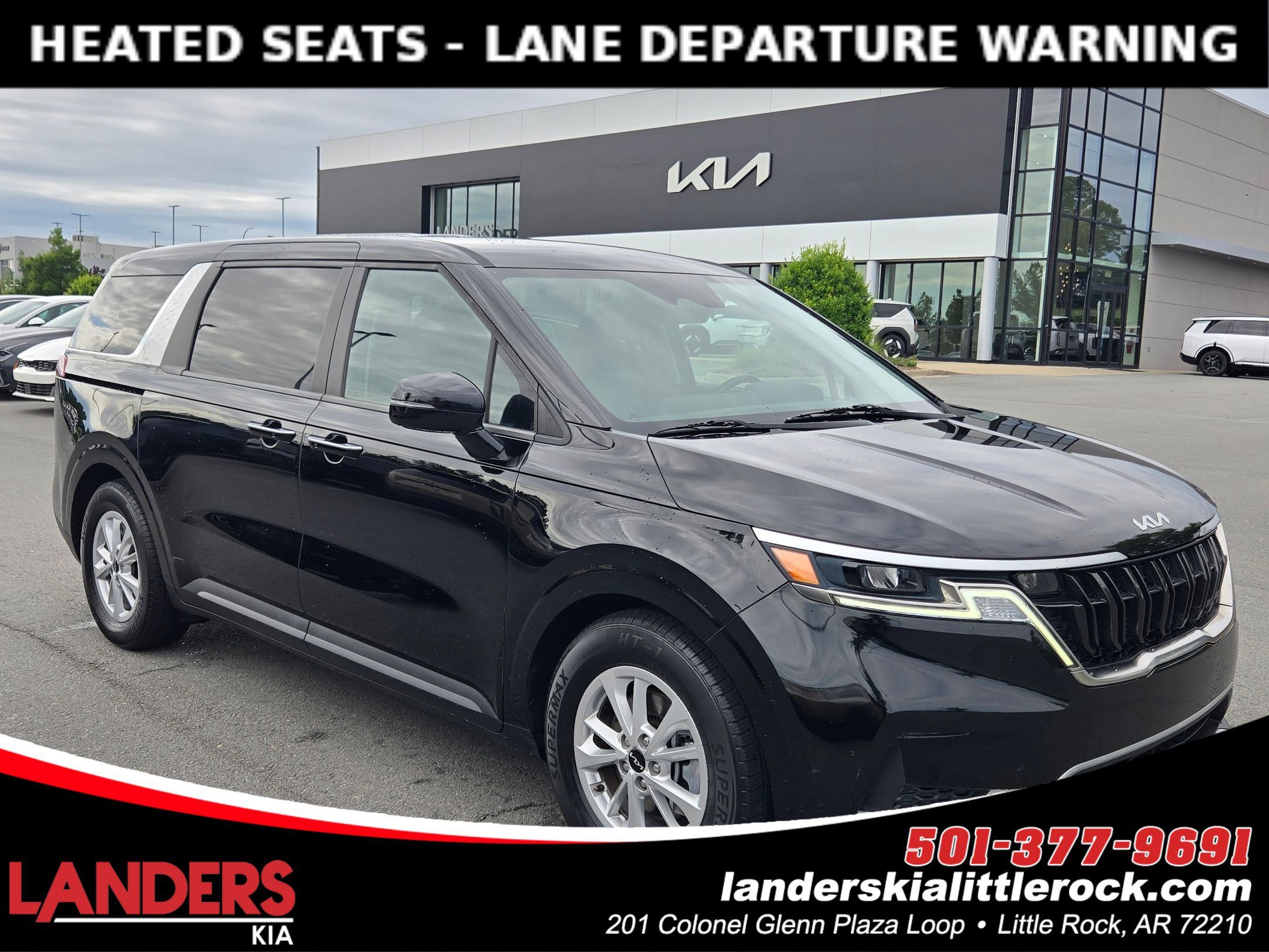 Used 2024 Aurora Black Pearl Kia LX image 1