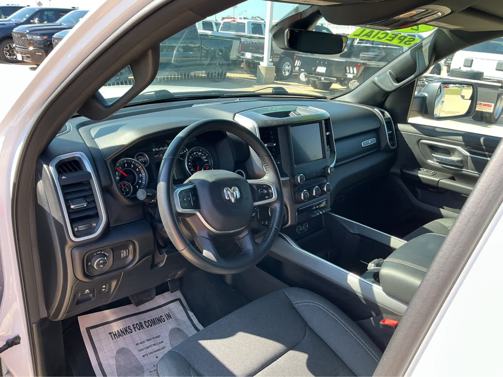 Used 2022 Bright White Clearcoat Ram Lone Star image 16