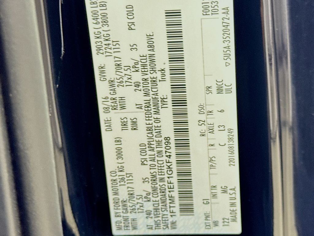 Used 2016 Shadow Black Ford XLT image 36
