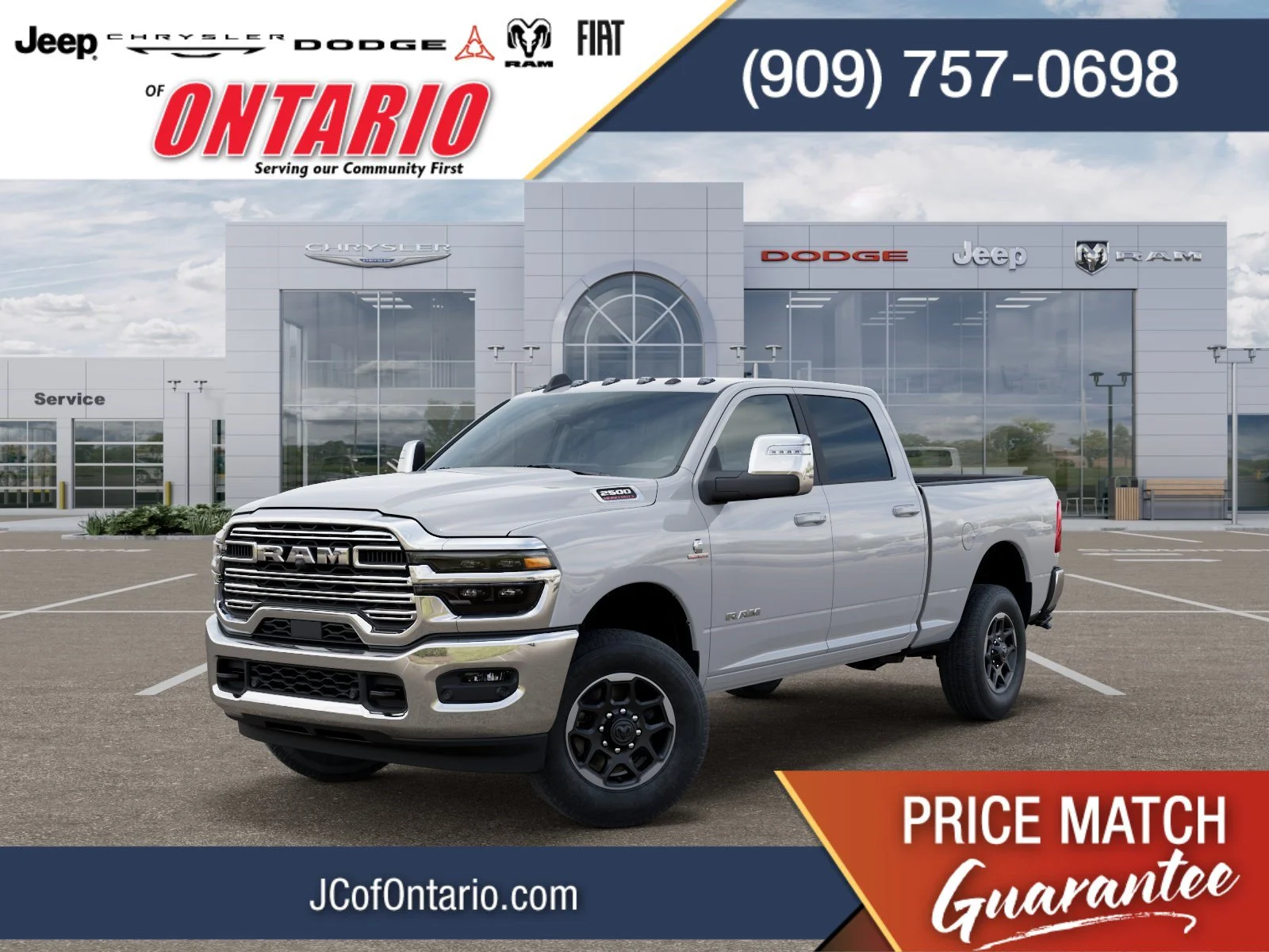 New 2026 Bright White Clear-Coat Exterior Paint RAM Laramie image 1