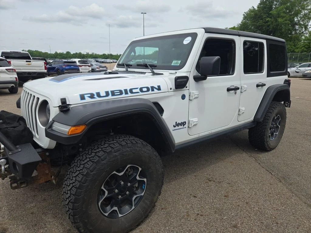 Used 2023 White Jeep Rubicon 4xe image 1