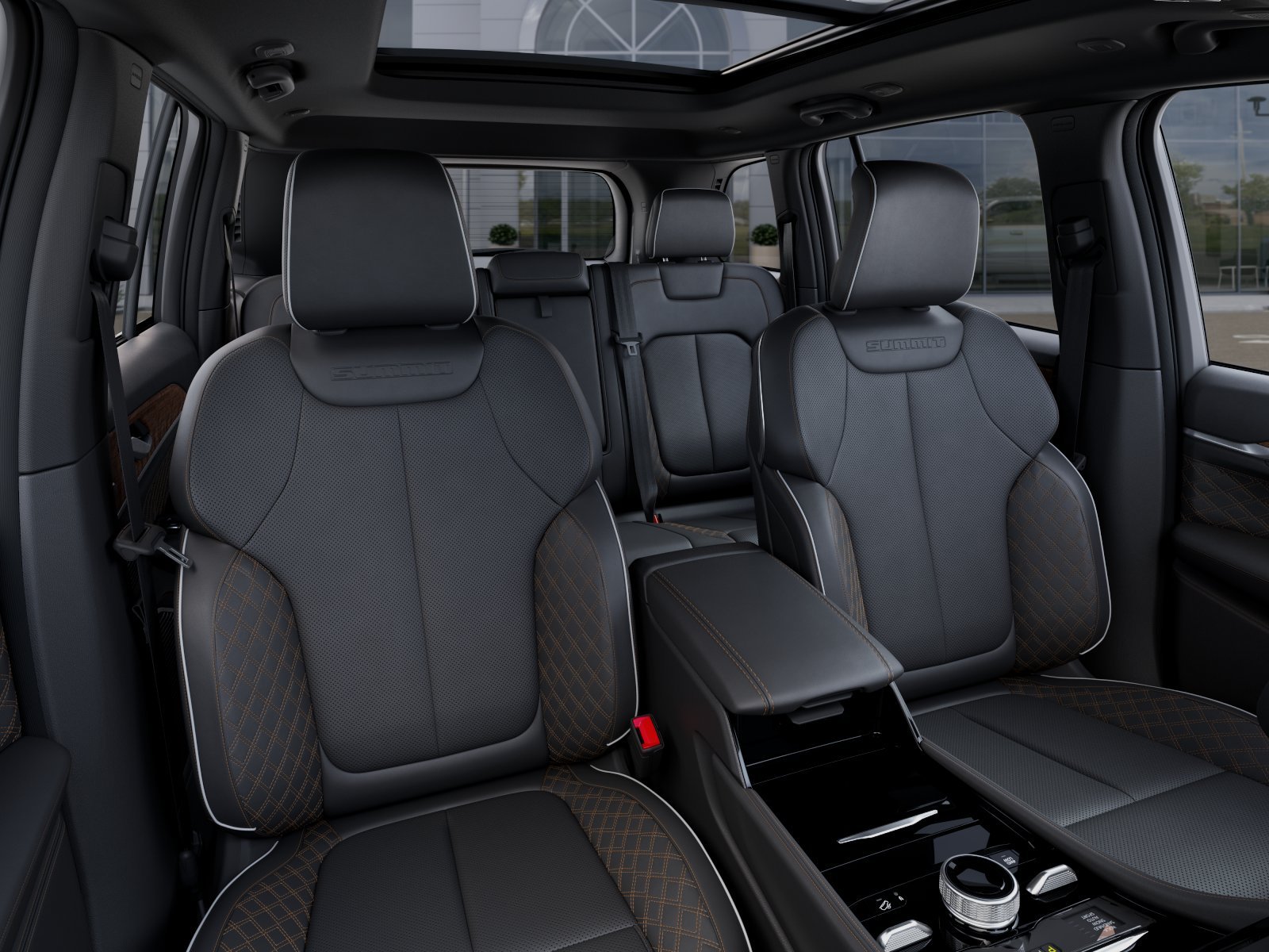 New 2025 Bright White Clear-Coat Exterior Paint Jeep Summit Reserve image 40