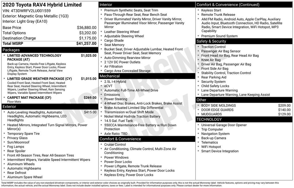 Used 2020 Gray Toyota Limited image 9