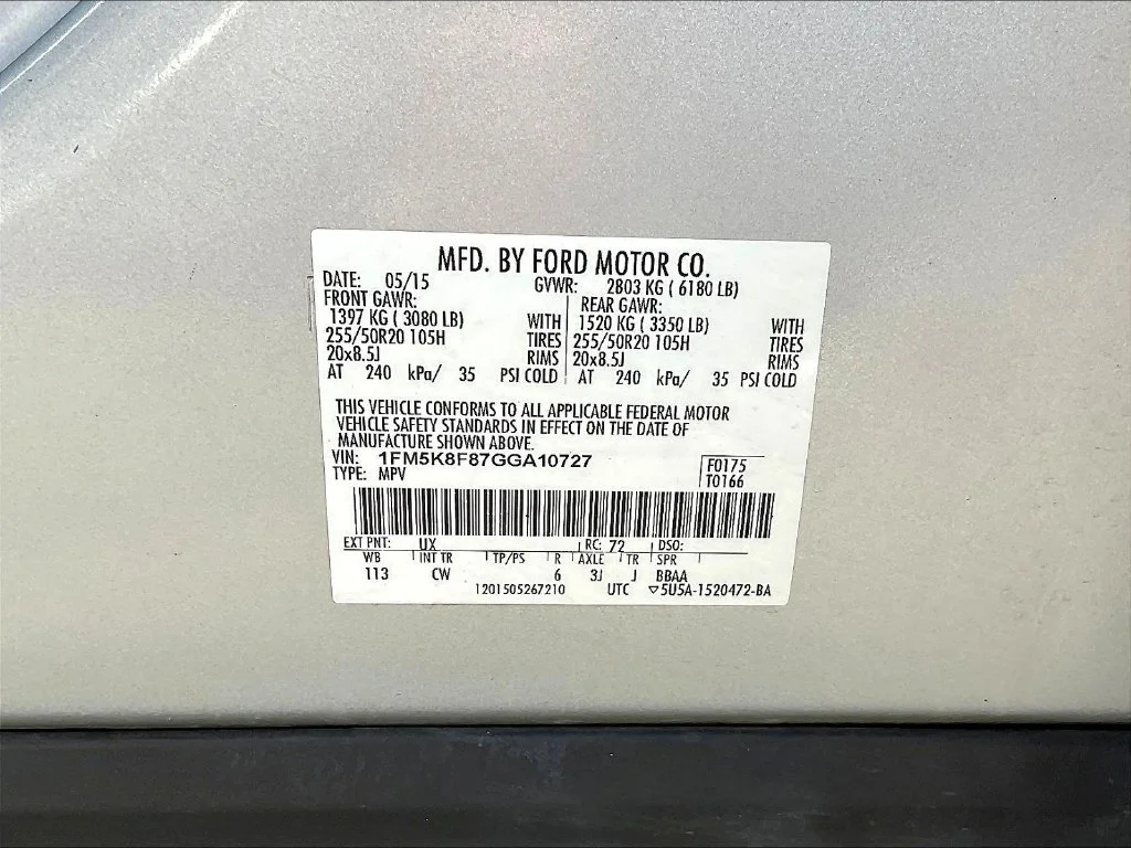Used 2016 Silver Ford Limited image 18