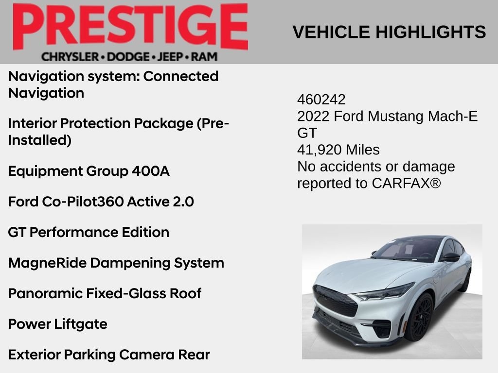 Used 2022 Ford Mustang Mach-E GT AWD with VIN 3FMTK4SX1NMA38944 for sale in Las Vegas, NV