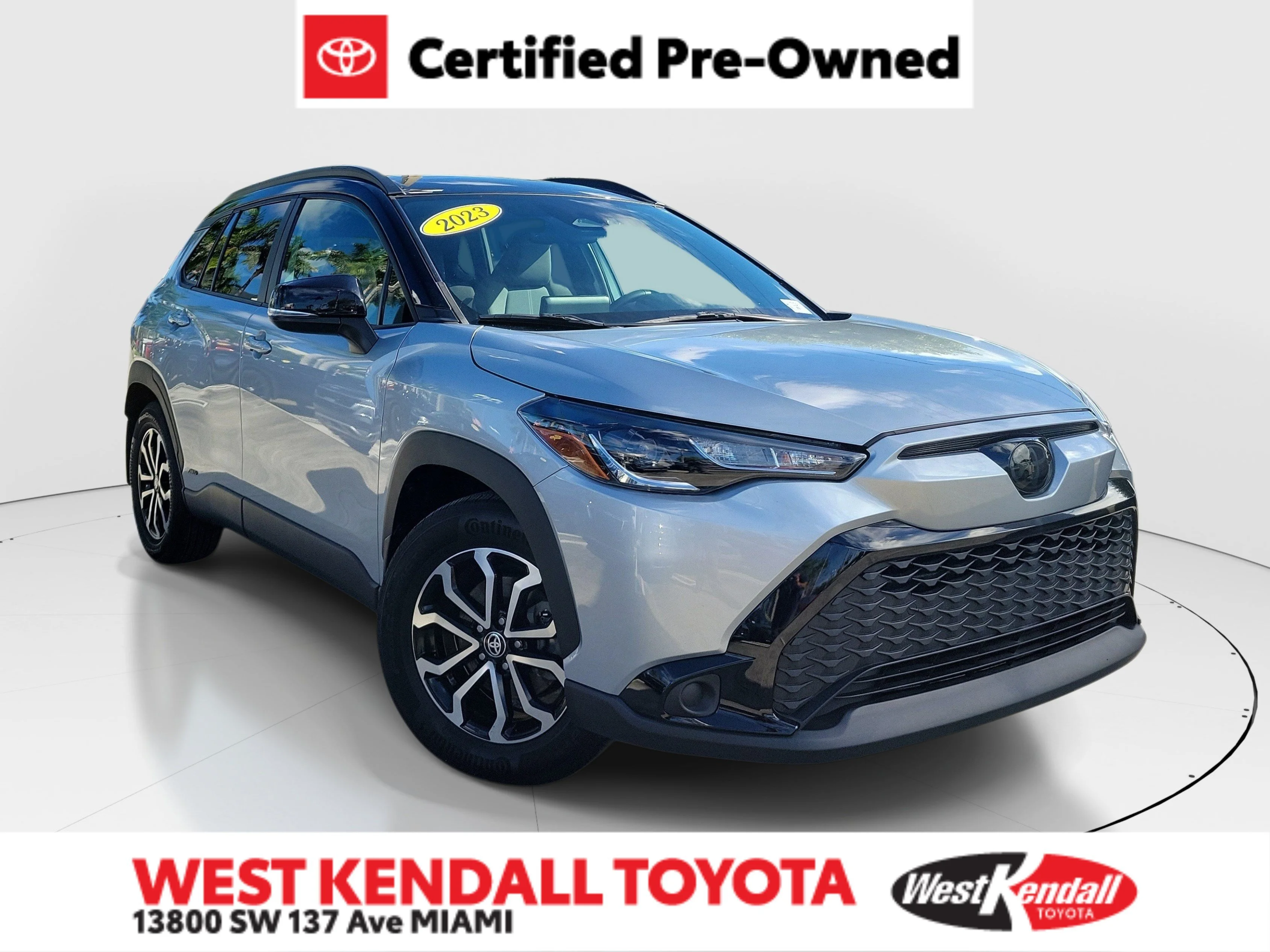 Certified Used 2023 Jet Black Toyota Hybrid S image 1