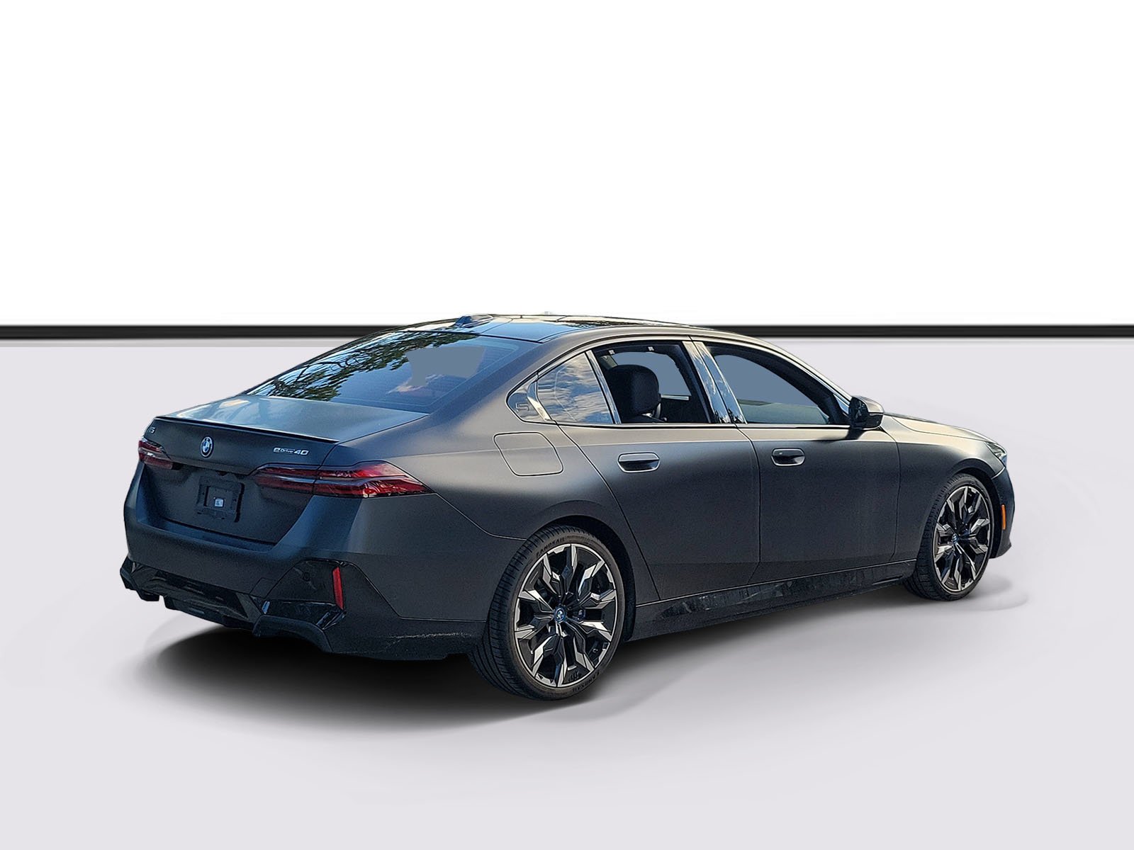 Certified Used 2024 Frozen Deep Grey BMW eDrive40 image 2