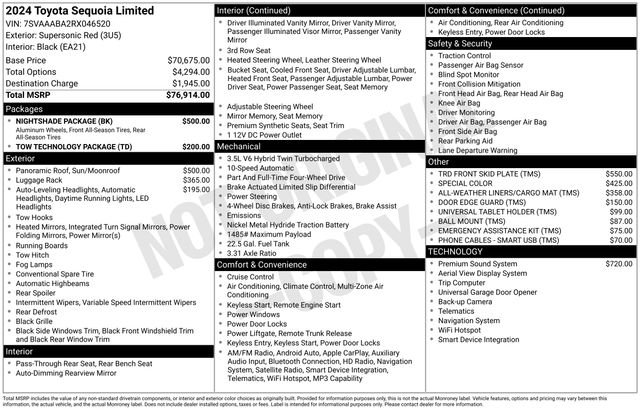 Used 2024 Red Toyota Limited image 27