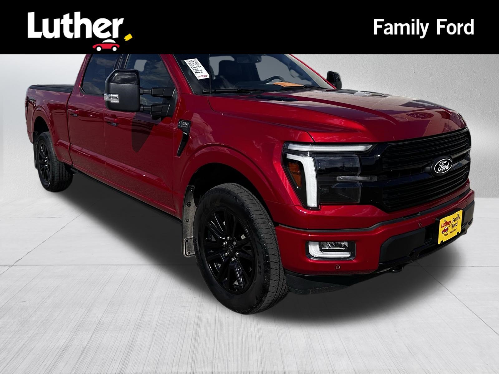 Certified Used 2025 Rapid Red Metallic Tinted Clearcoat Ford Platinum image 1