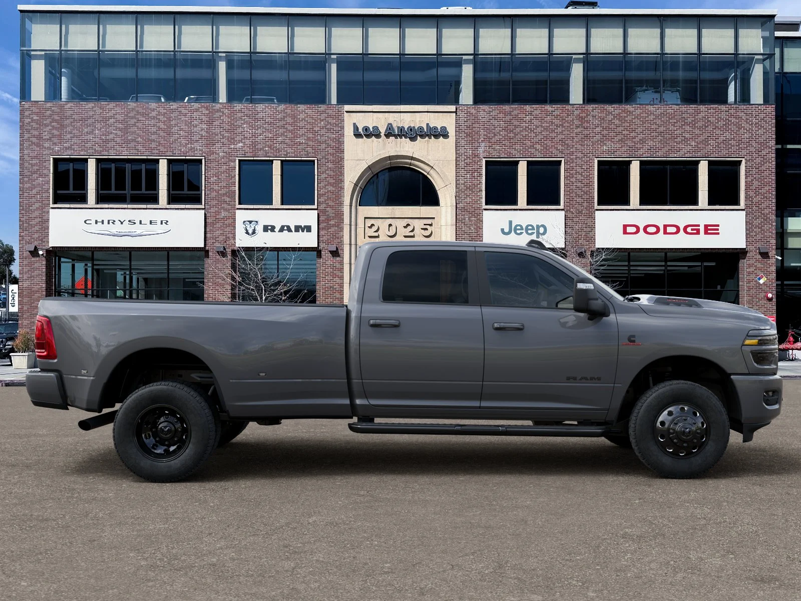 New 2026 Ceramic Gray Clear-Coat Exterior Paint RAM Laramie image 47