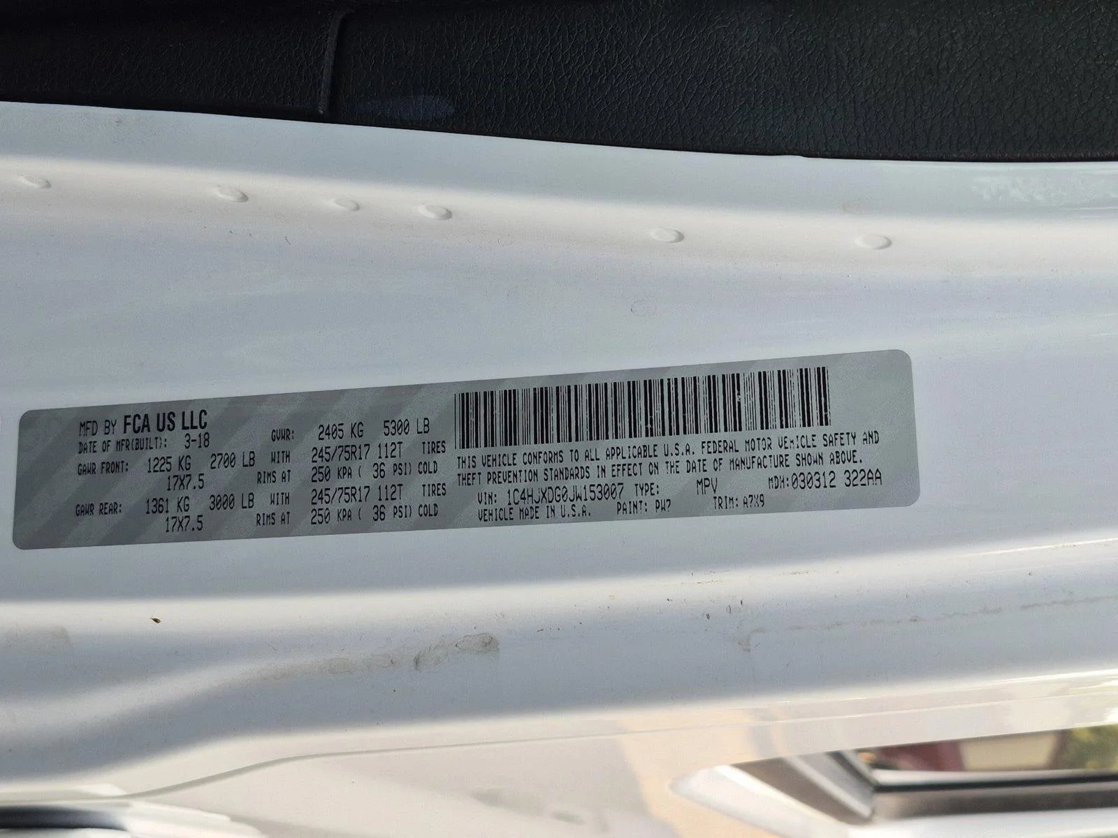 Used 2018 Bright White Clearcoat Jeep Sport S image 15