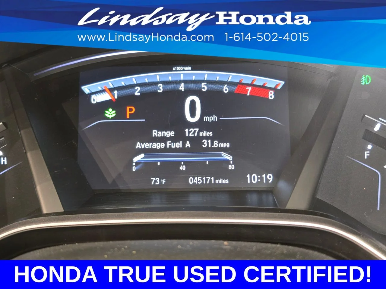 Certified Used 2019 Sandstorm Metallic Honda EX image 15