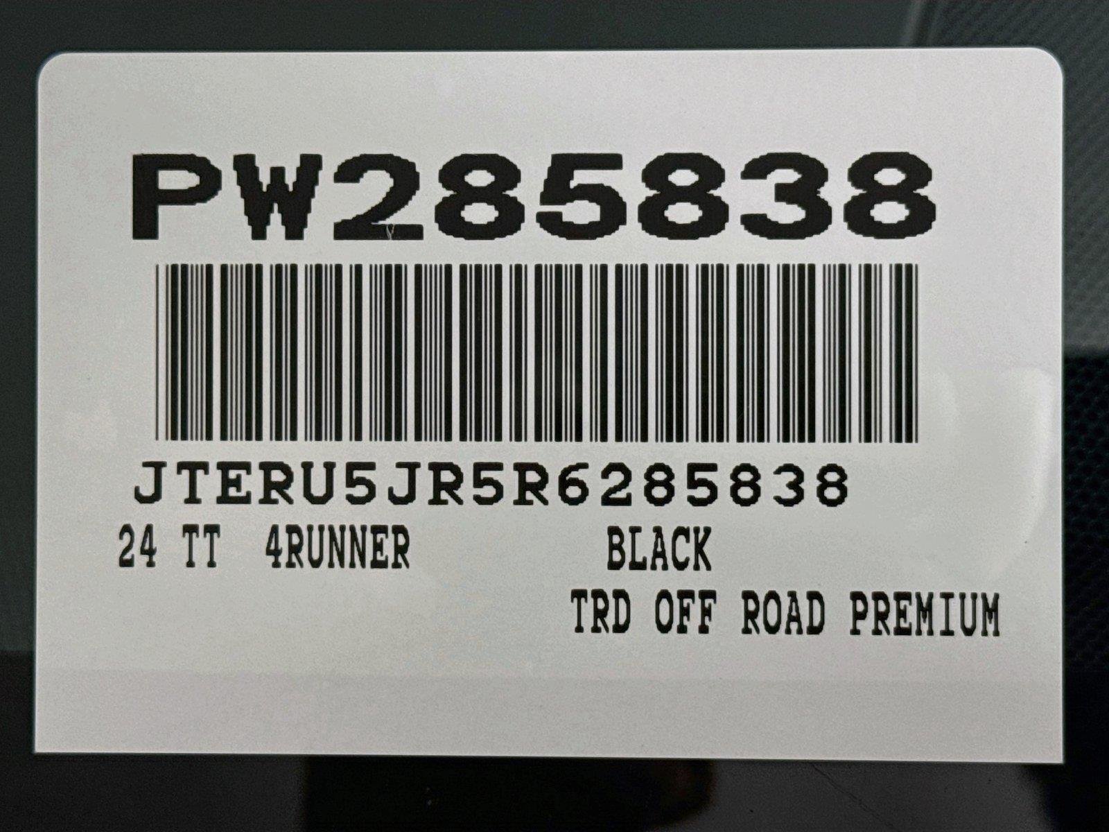 Certified Used 2024 Midnight Black Metallic Toyota TRD Off Road Premium image 48