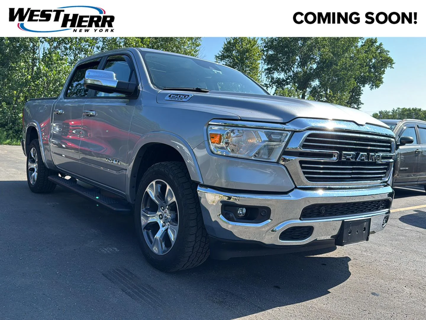 Used 2022 Billet Silver Metallic Clearcoat Ram Laramie image 1