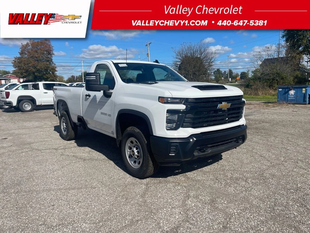 New 2026 White Chevrolet Work Truck image 1