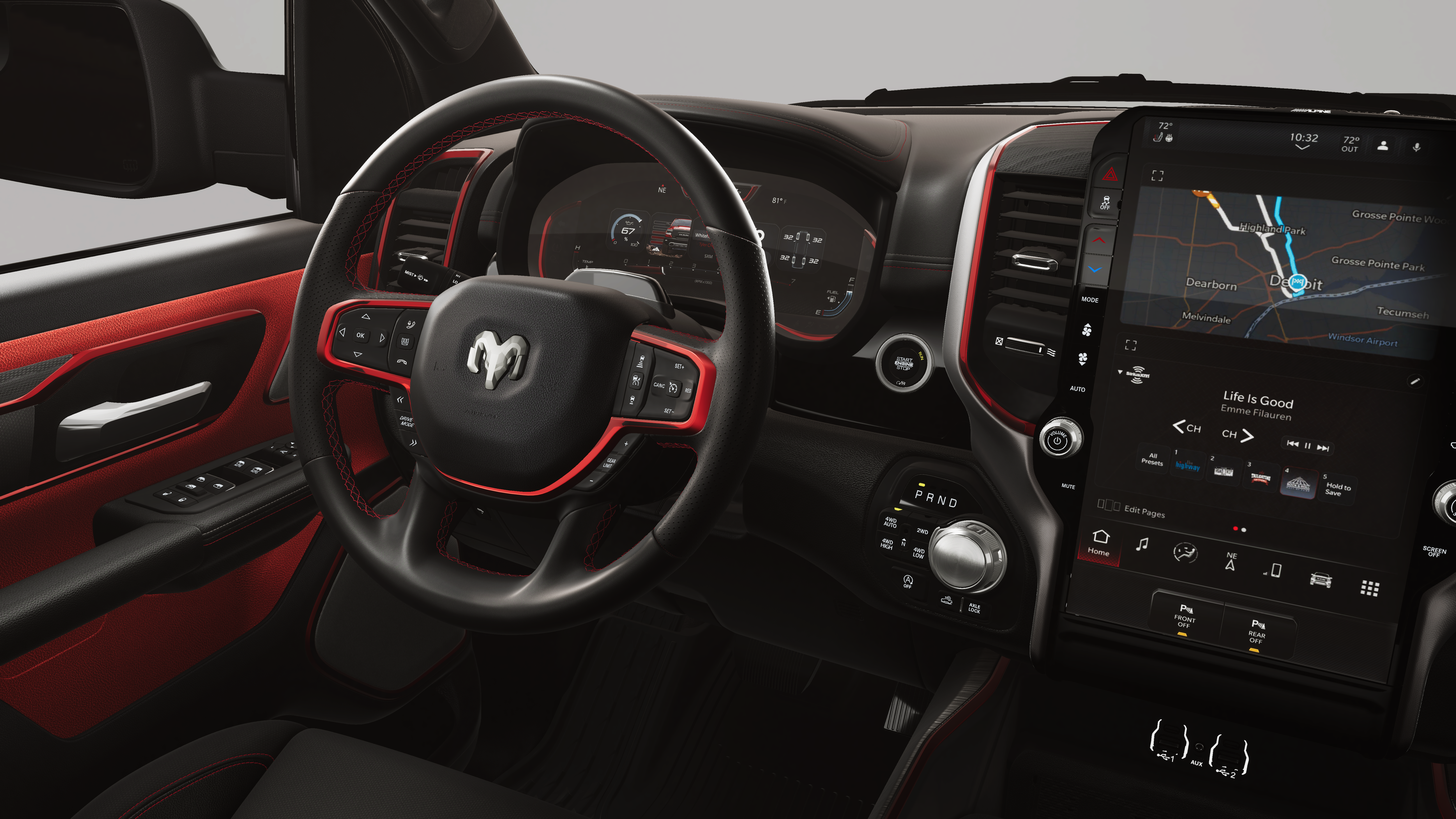 New 2026 Molten Red Pearl-Coat Exterior Paint RAM REBEL image 21