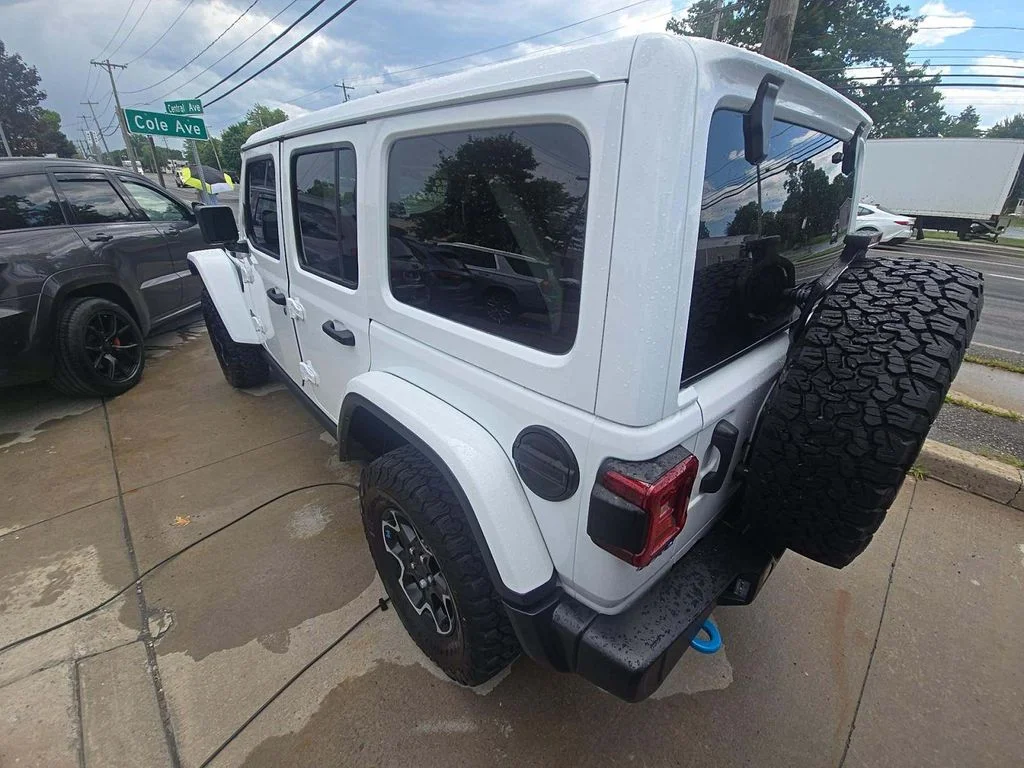 Used 2023 White Jeep Rubicon 4xe image 4