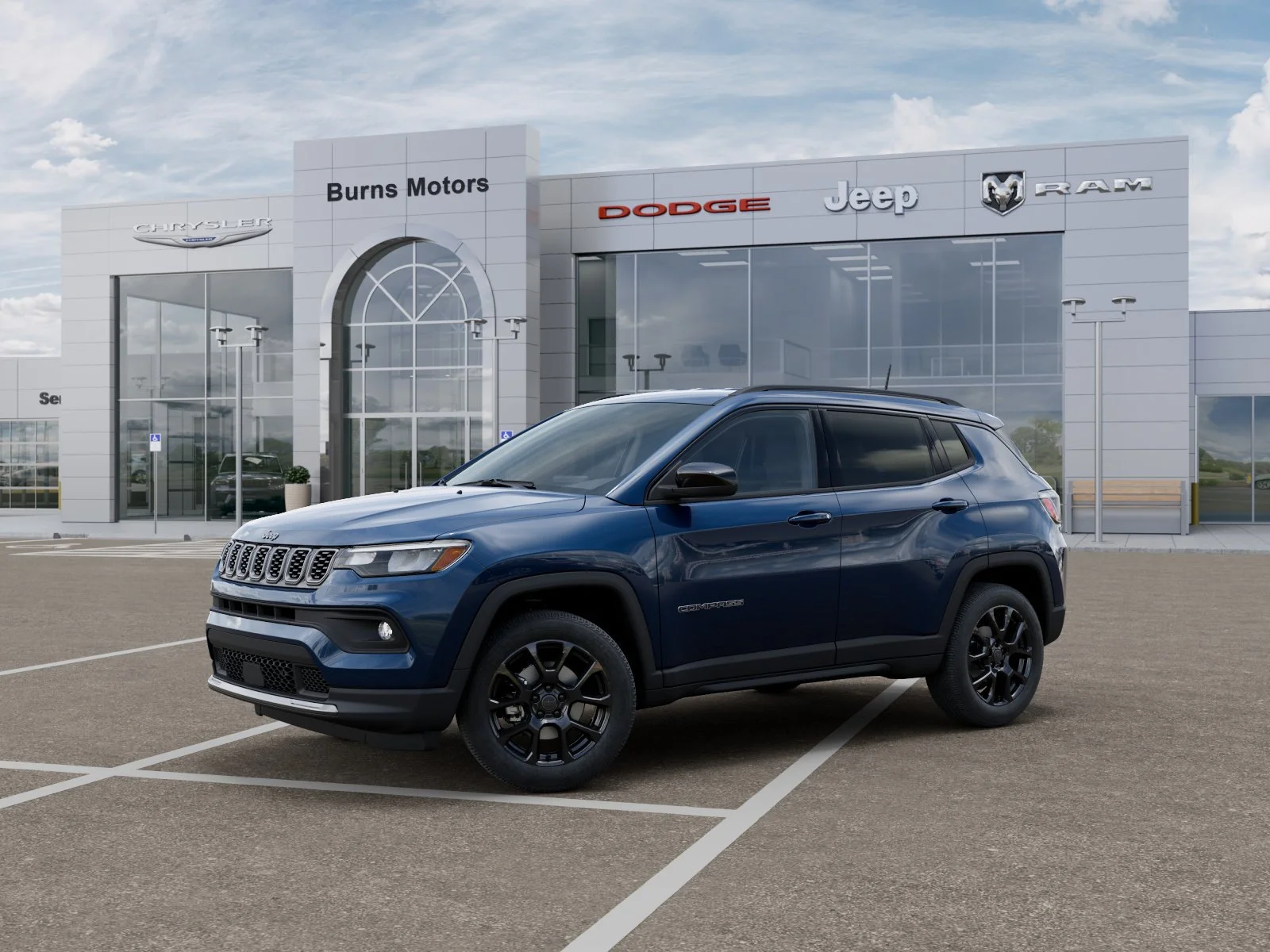 New 2026 Fathom Blue Pearl-Coat Exterior Paint Jeep Latitude Altitude image 2
