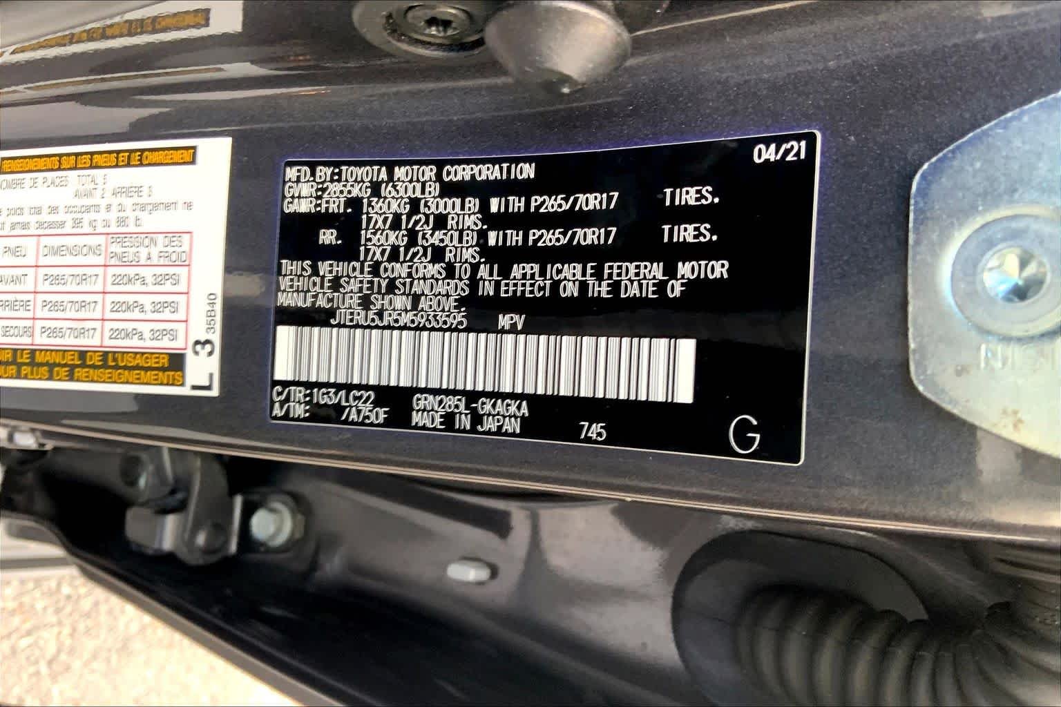 Used 2021 Magnetic Gray Metallic Toyota TRD Off Road Premium image 58