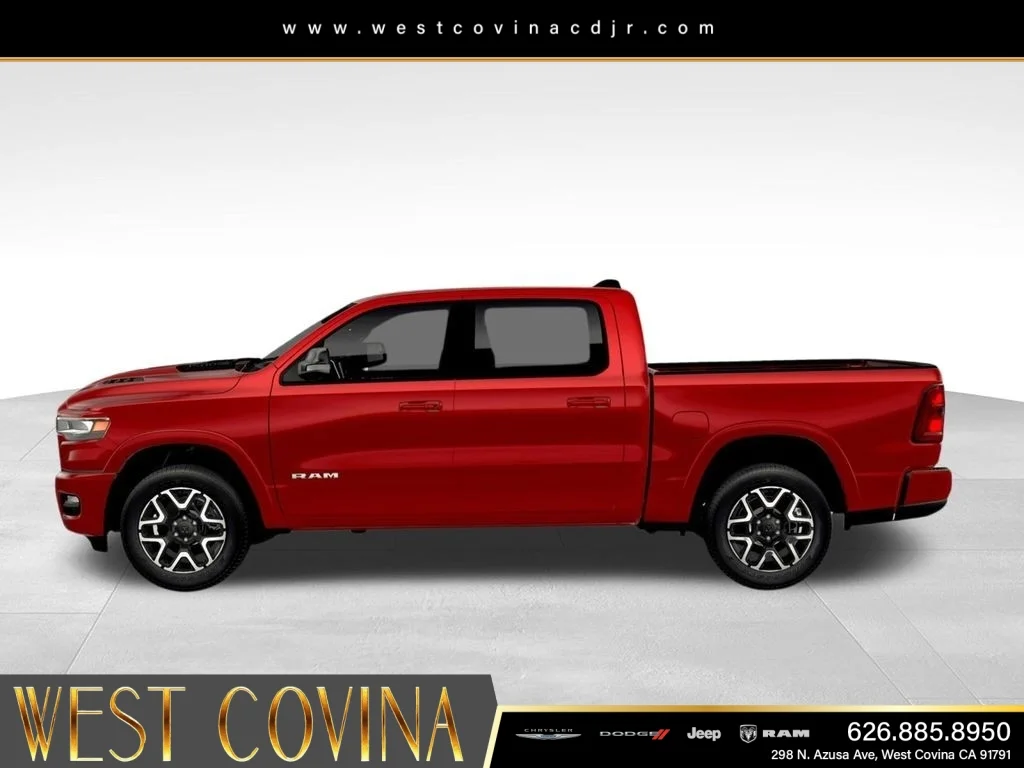 New 2026 Molten Red Pearl-Coat Exterior Paint RAM Laramie image 3