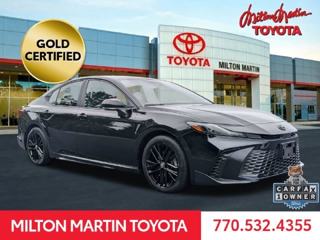 Certified Used 2025 Black Toyota SE image 1