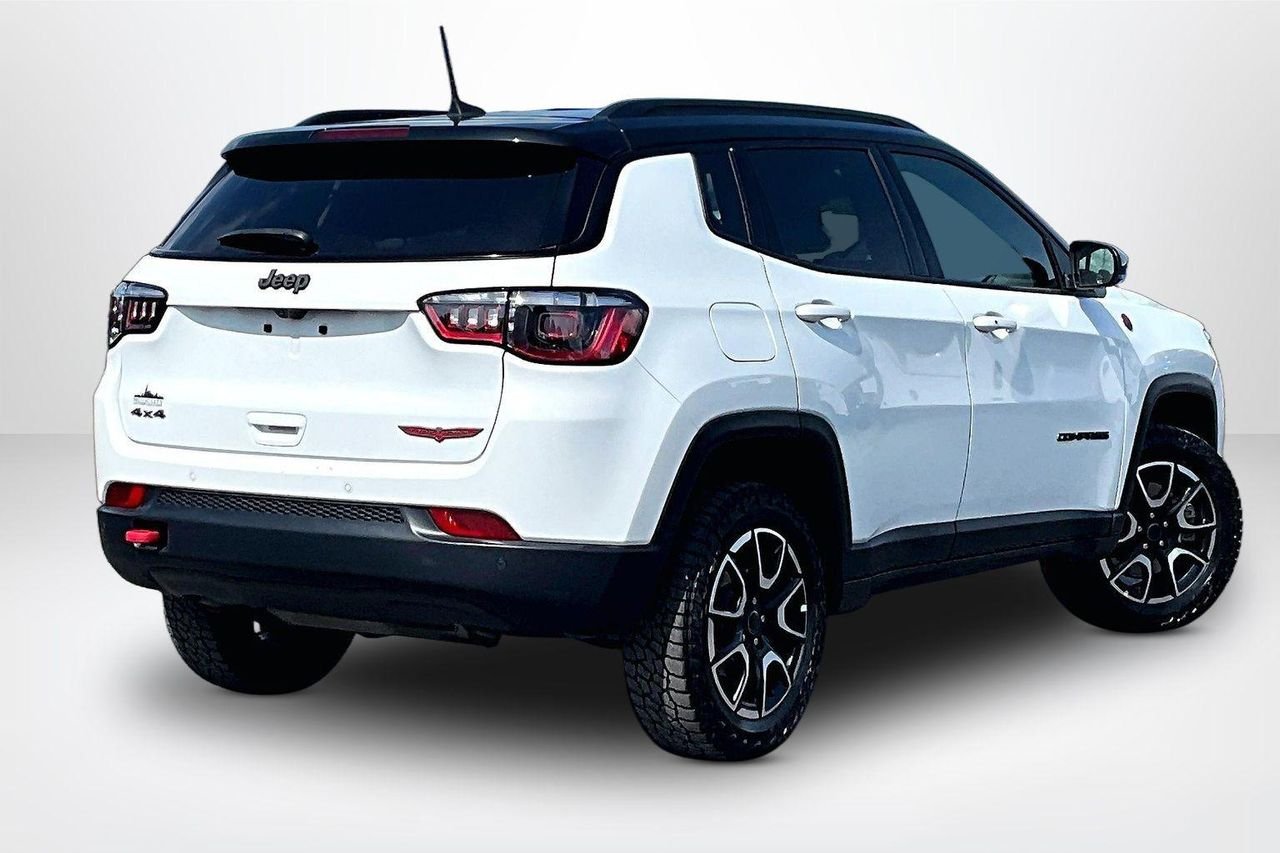 Used 2025 Bright White Clearcoat Jeep Trailhawk 4x4 image 6