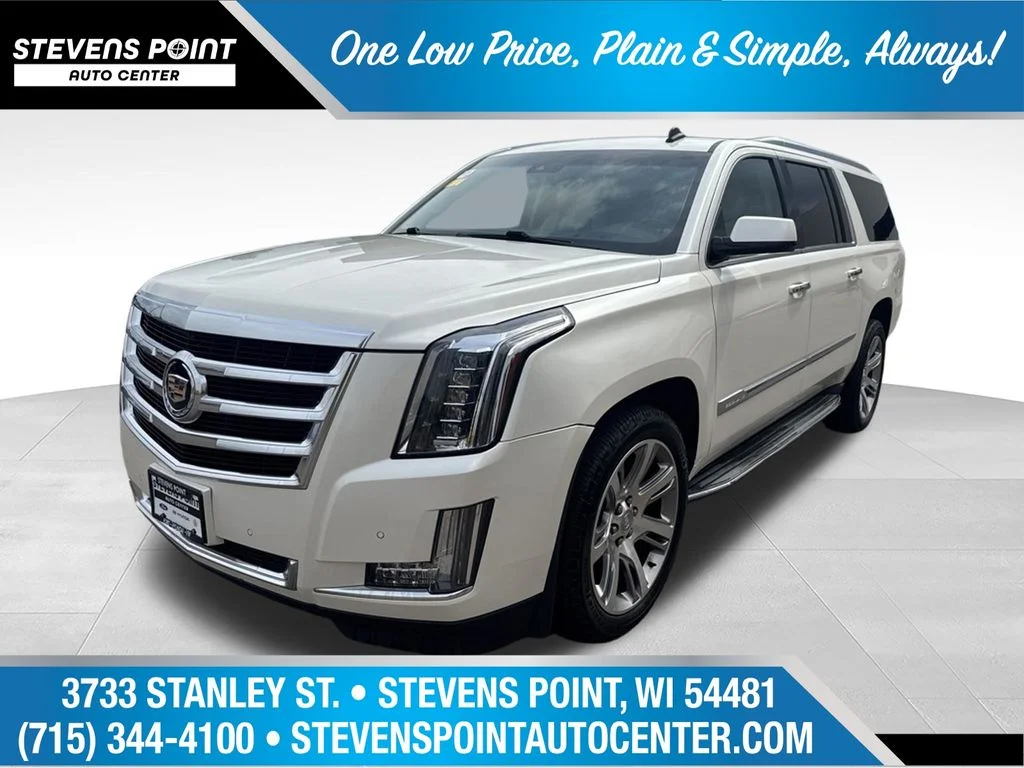 Used 2015 White Diamond Clearcoat Cadillac Luxury image 1