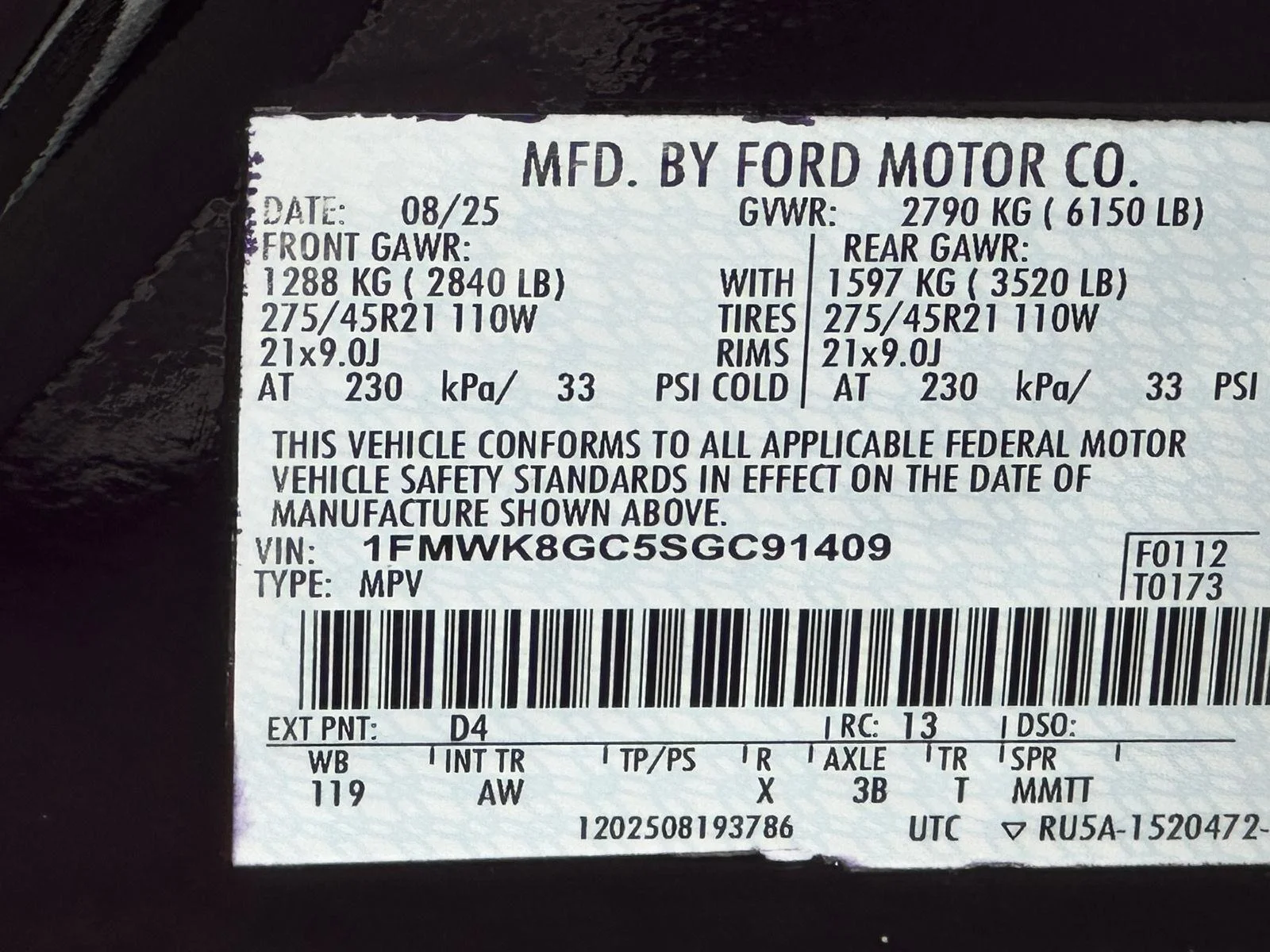 Used 2025 Rapid Red Metallic Tinted Clearcoat Ford ST image 52