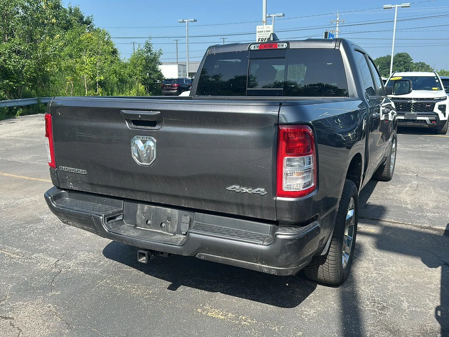 Used 2022 Granite Crystal Metallic Clearcoat Ram Big Horn image 2