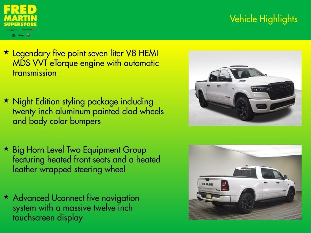 New 2026 Bright White Clearcoat RAM Big Horn/Lone Star image 7