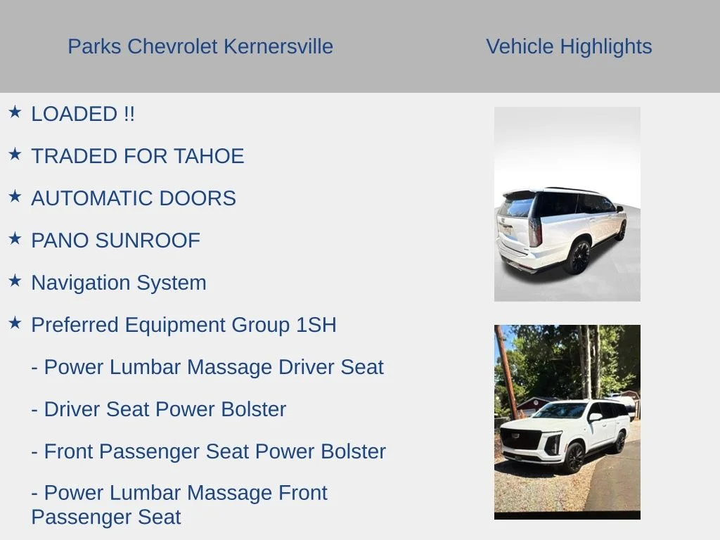Used 2026 White Cadillac Platinum Sport image 6