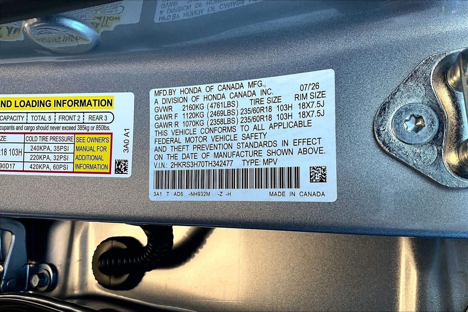 New 2026 Solar Silver Metallic Honda 2WD EX-L image 19
