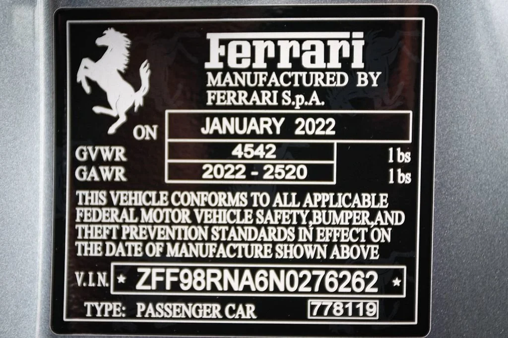 Certified Used 2022 Grigio Titanio Metall Ferrari Base image 54