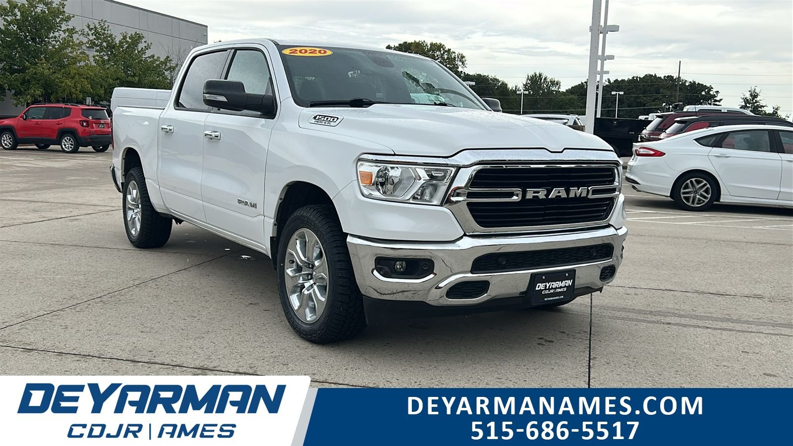 Used 2020 White Ram Big Horn/Lone Star image 1