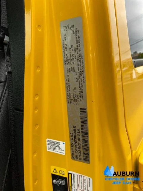 Used 2021 Yellow Jeep Unlimited Rubicon image 34