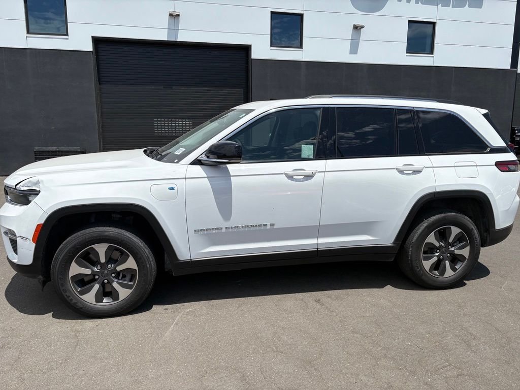 Used 2023 Bright White Clearcoat Jeep 4xe image 5