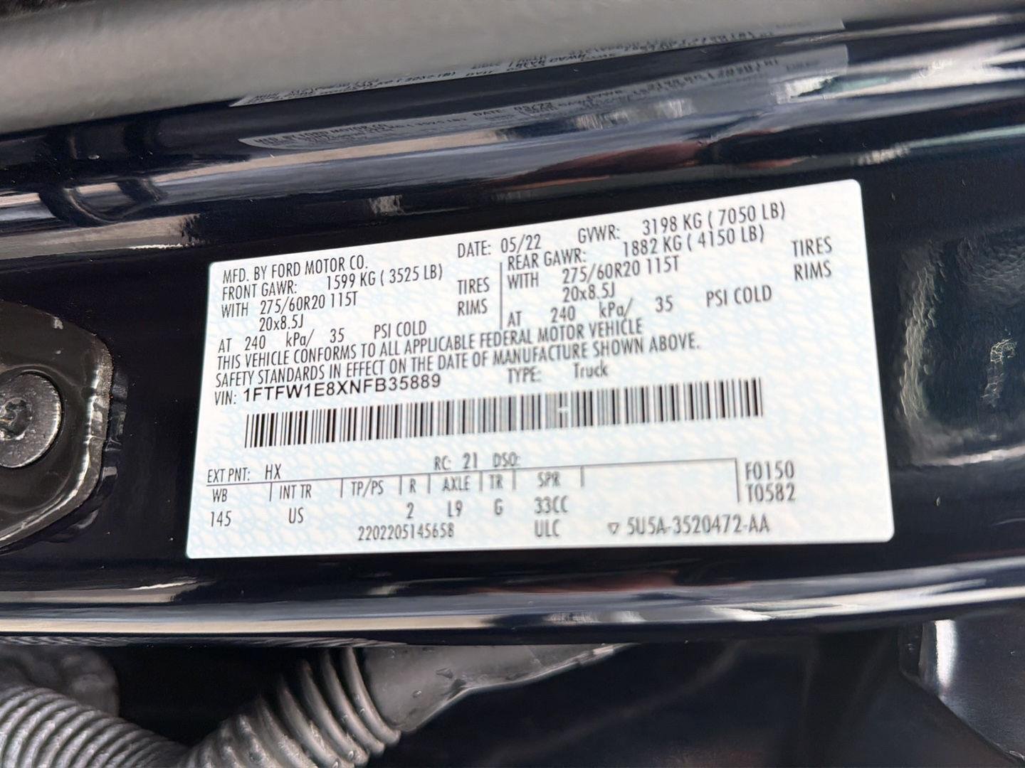 Used 2022 Antimatter Blue Ford XLT image 42