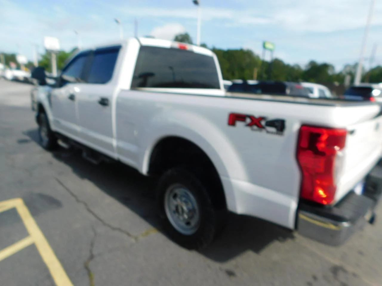 Used 2020 White Ford XL 4WD Crew Cab 6.75 ft Box image 6