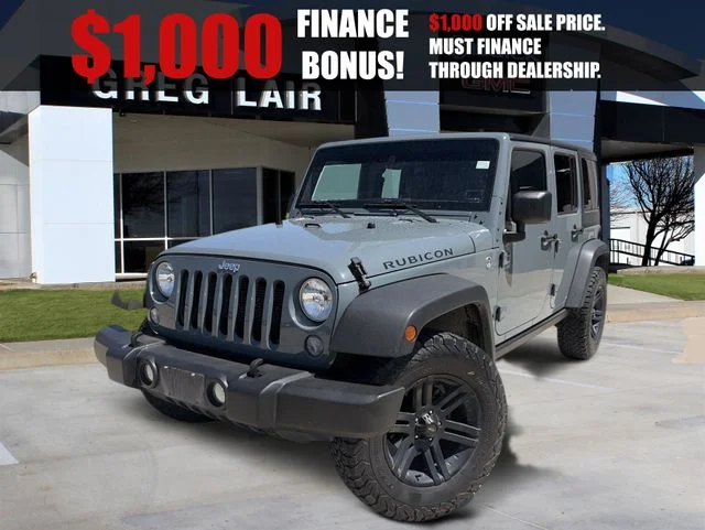 Used 2015 Gray Jeep Unlimited Rubicon image 1