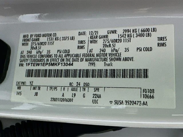 Pre-Owned 2021 Ford F-150 XL