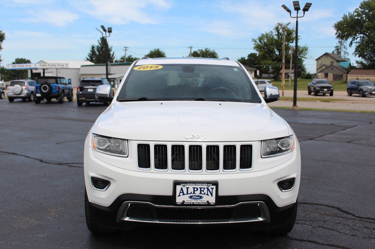Used 2015 Bright White Clear Coat Jeep Limited 4x4 4dr SUV image 6