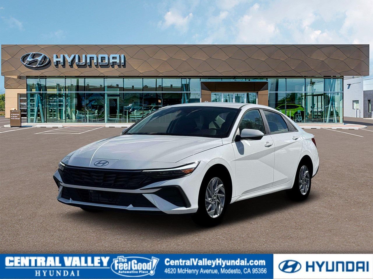 New 2026 Serenity White Hyundai Blue image 1